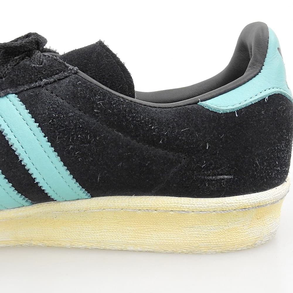 adidas アディダス WIND AND SEA atmos adidas Campus 80 スニーカー シューズ メンズ ブラック×ミントブルー 27.5cm シューズ