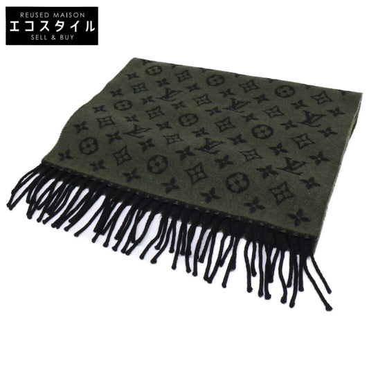LOUIS VUITTON ルイヴィトン M76237 エシャルプ・モノグラム グラディエント ウール/カシミヤ フリンジ マフラー