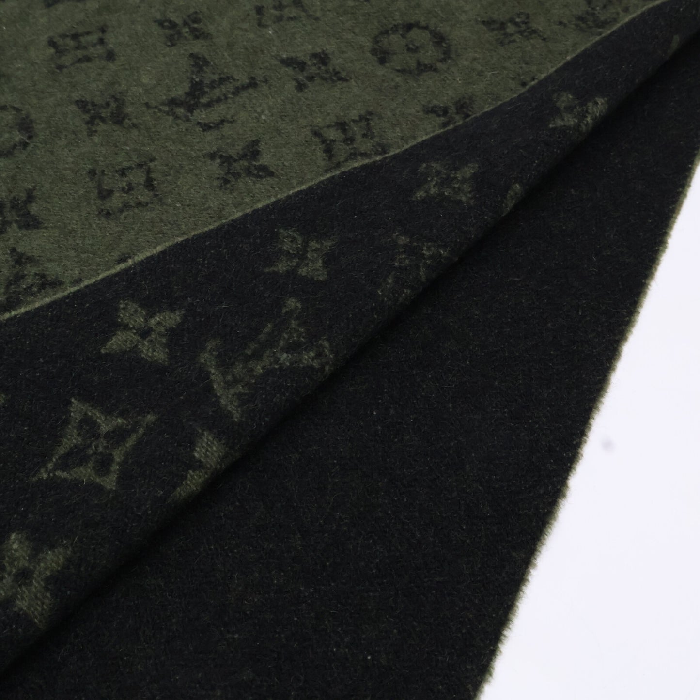 LOUIS VUITTON ルイヴィトン M76237 エシャルプ・モノグラム グラディエント ウール/カシミヤ フリンジ マフラー