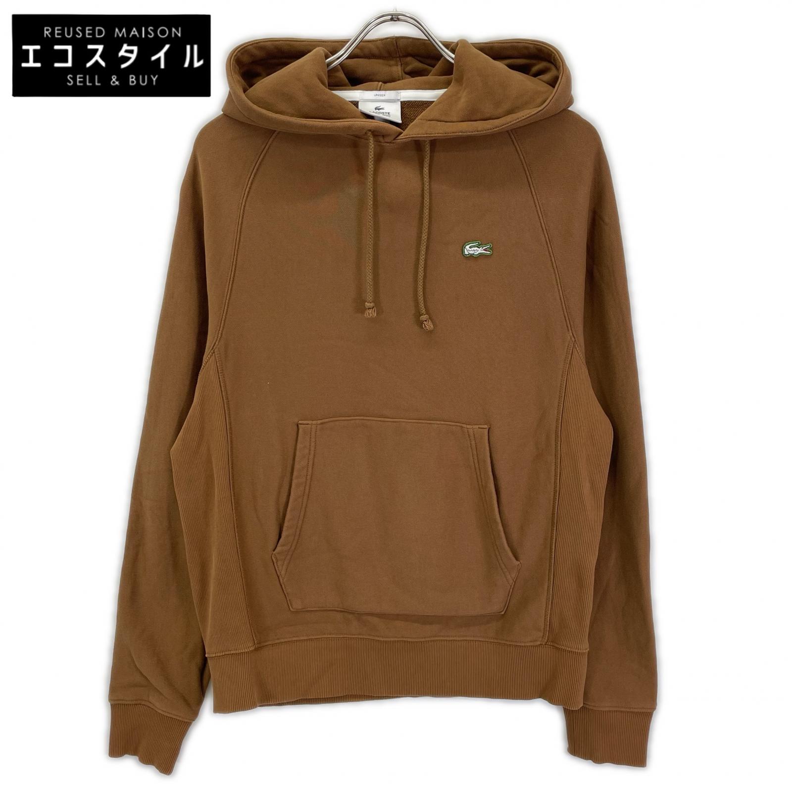 Lacoste ラコステ ブラウン プルオーバー パーカー トップス