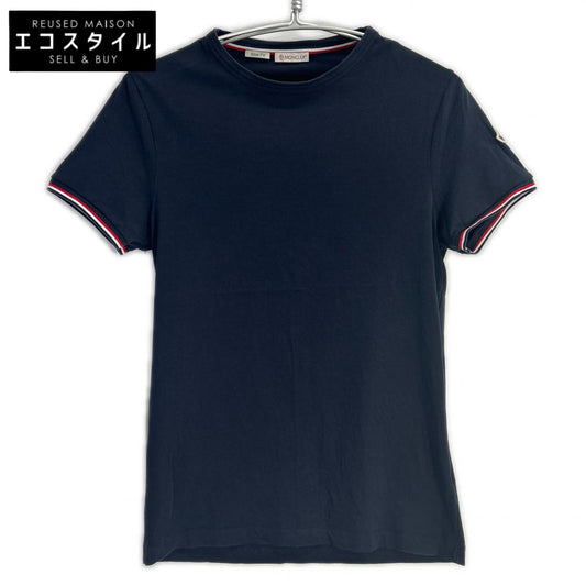 MONCLER モンクレール ネイビーMAGLIA スリムフィット半袖 Tシャツ トップス