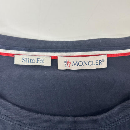 MONCLER モンクレール ネイビーMAGLIA スリムフィット半袖 Tシャツ トップス