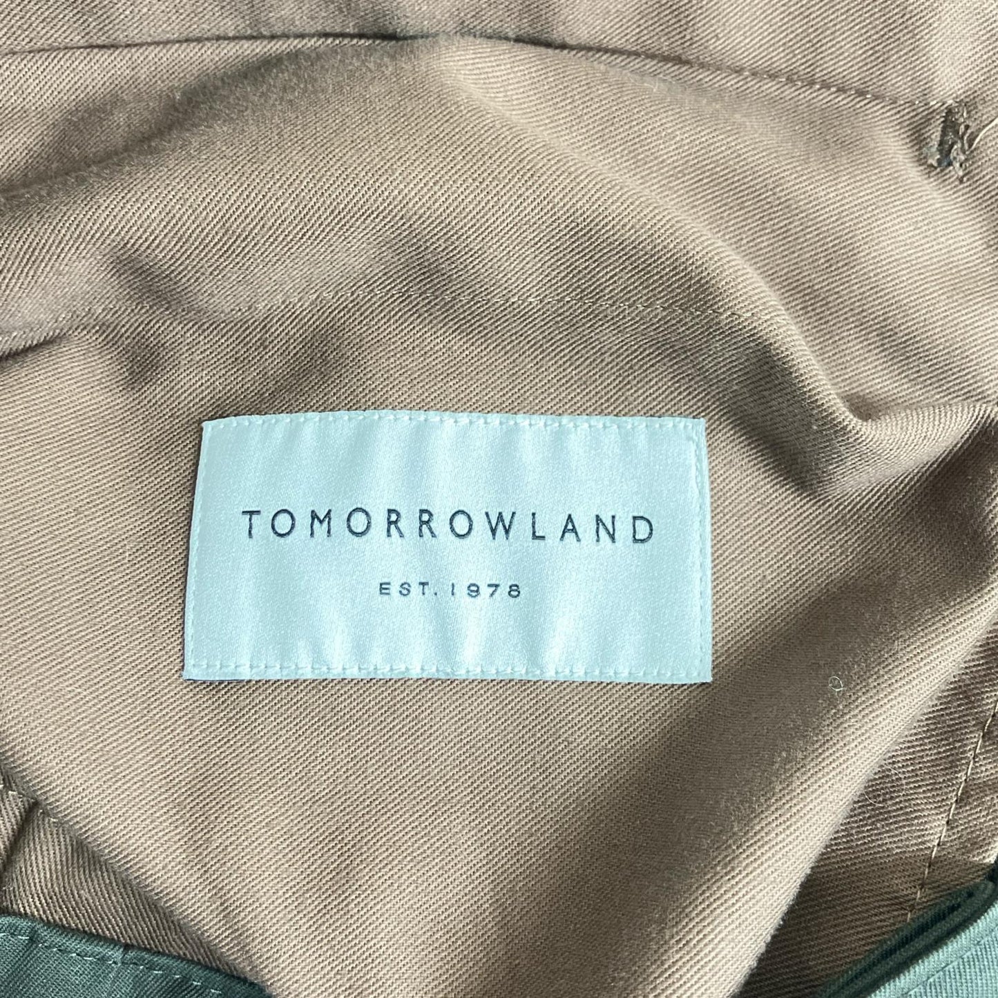 TOMORROWLAND トゥモローランド グリーン 63-04-21-04003 エジプシャンコットン インバーテッドプリーツパンツ ボトムス