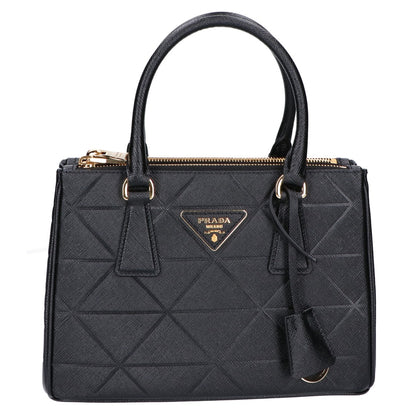 PRADA プラダ 美品 68973 ガリレア スモール トライアングルロゴ サフィアーノ 2WAYショルダーバッグ ハンドバッグ