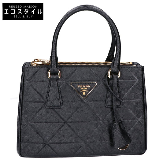 PRADA プラダ 美品 68973 ガリレア スモール トライアングルロゴ サフィアーノ 2WAYショルダーバッグ ハンドバッグ