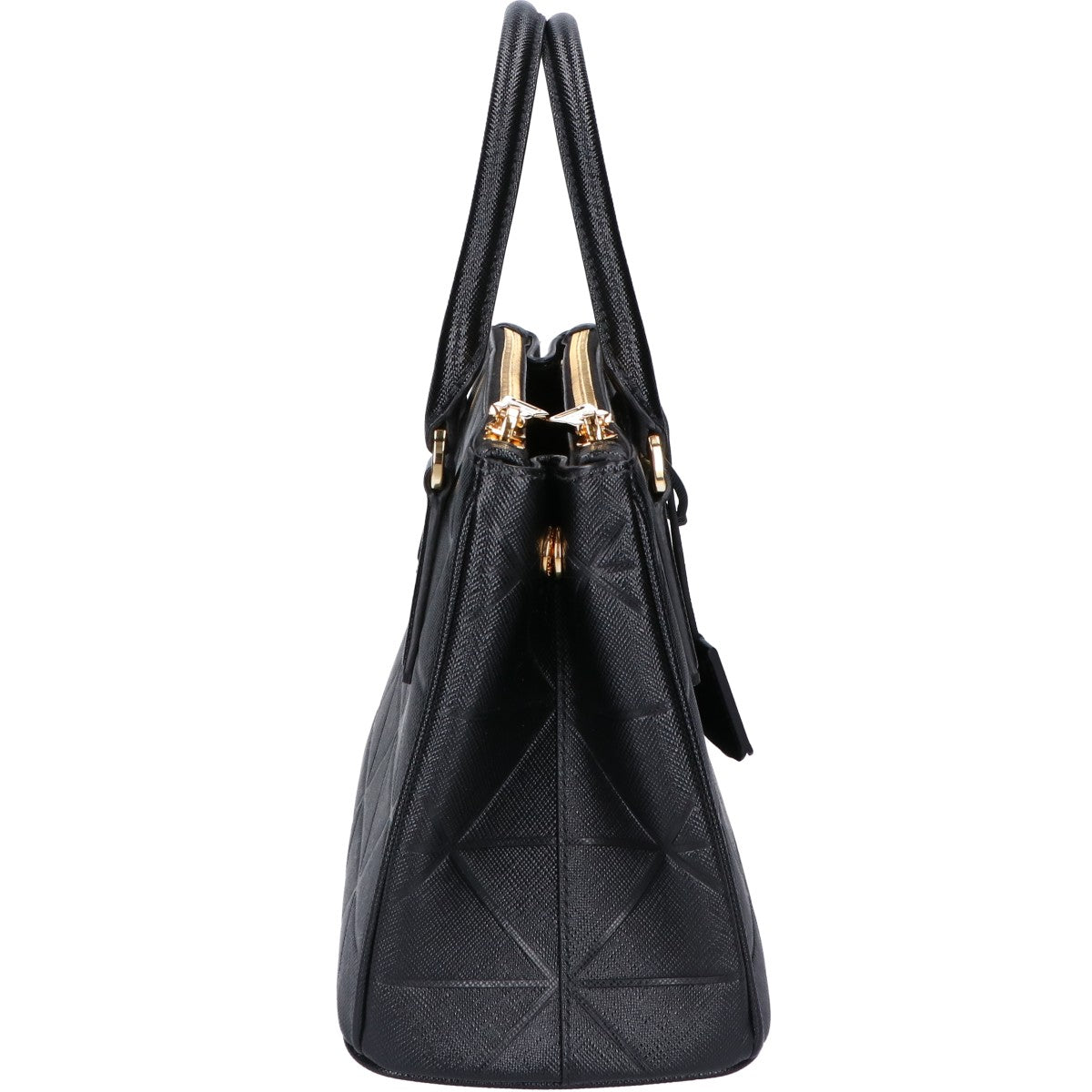 PRADA プラダ 美品 68973 ガリレア スモール トライアングルロゴ サフィアーノ 2WAYショルダーバッグ ハンドバッグ