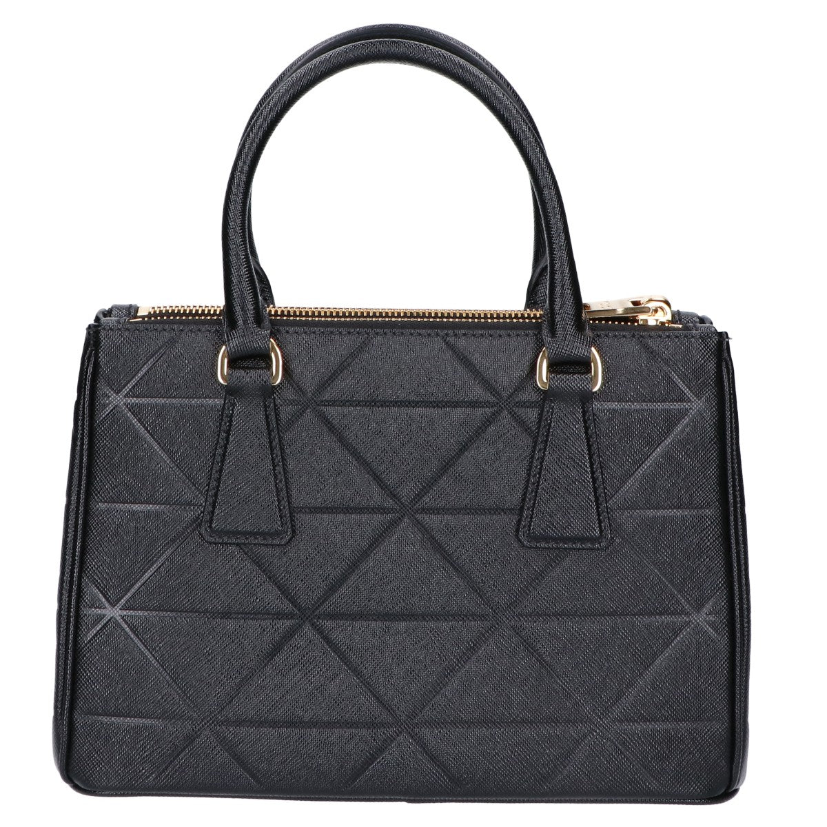 PRADA プラダ 美品 68973 ガリレア スモール トライアングルロゴ サフィアーノ 2WAYショルダーバッグ ハンドバッグ