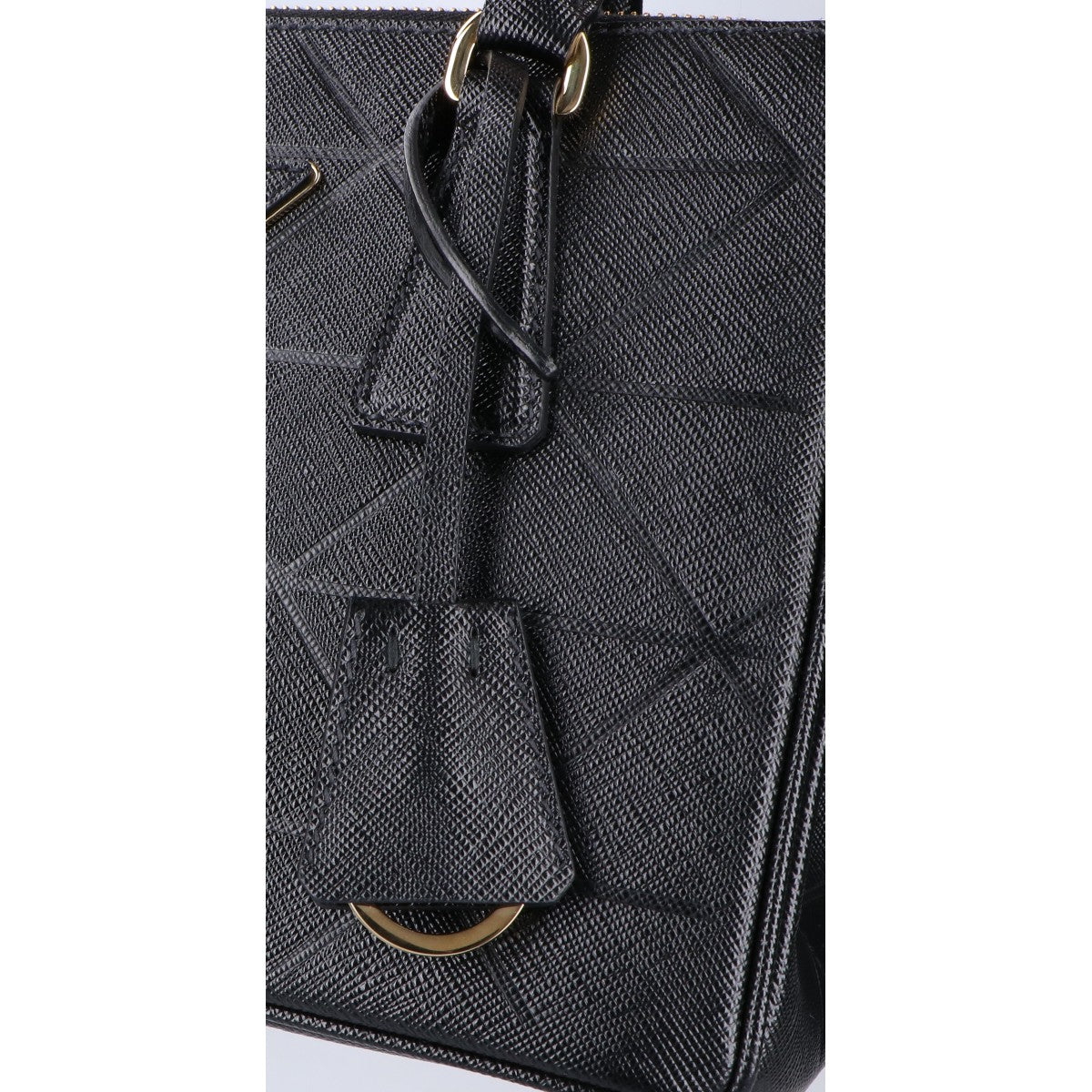 PRADA プラダ 美品 68973 ガリレア スモール トライアングルロゴ サフィアーノ 2WAYショルダーバッグ ハンドバッグ