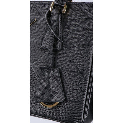 PRADA プラダ 美品 68973 ガリレア スモール トライアングルロゴ サフィアーノ 2WAYショルダーバッグ ハンドバッグ