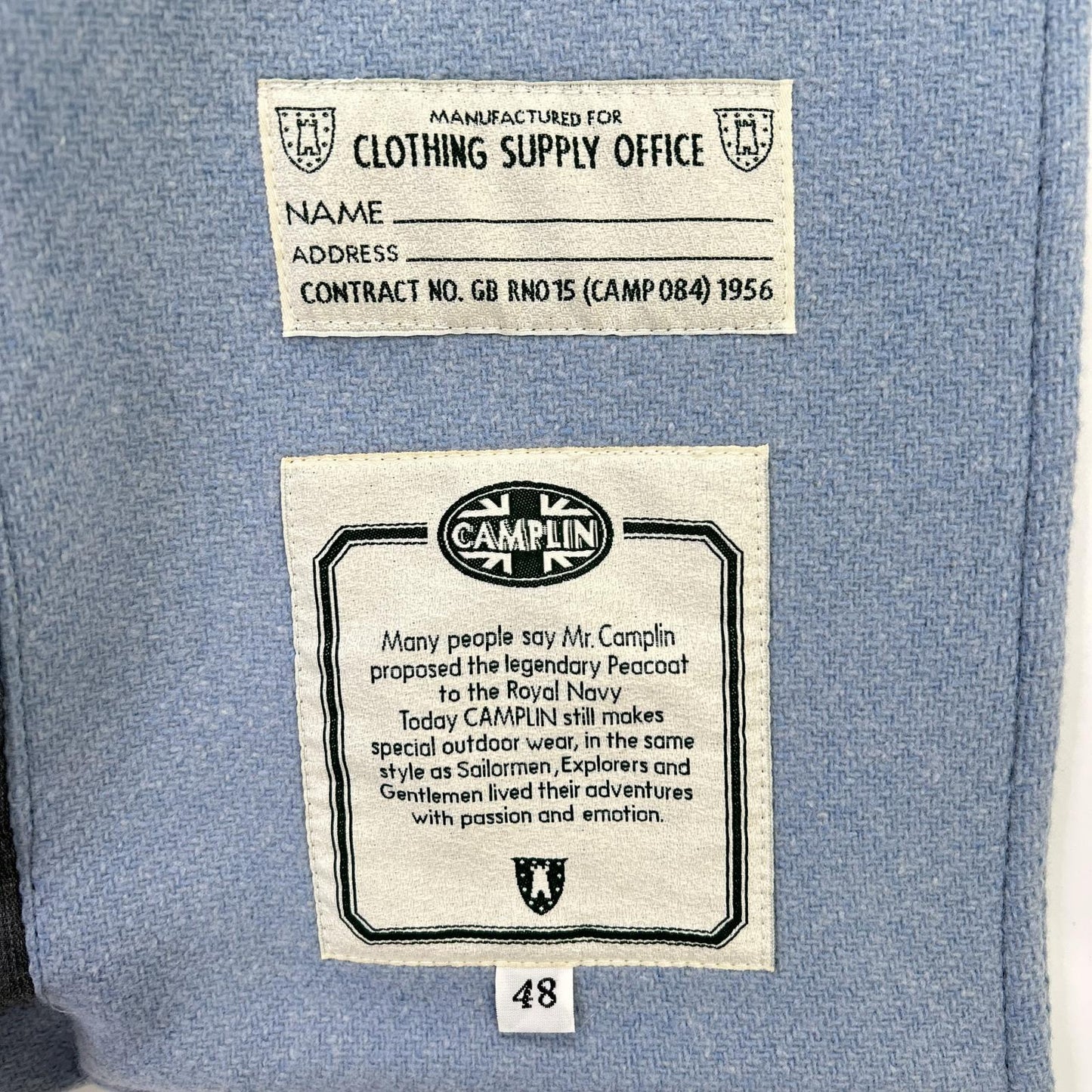 CAMPLIN カンプリン ダブルブレスト Pコート コート
