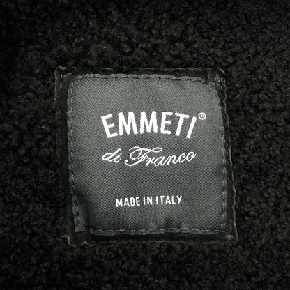 EMMETI エンメティー ブラック ムートン スエード ボアジャケット トップス