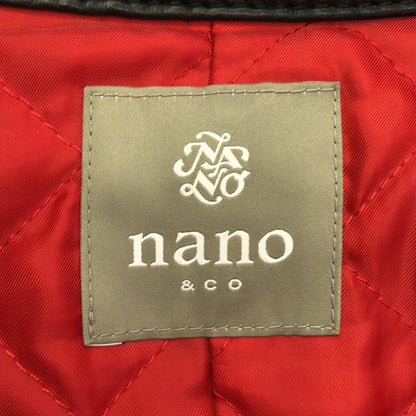 nano universe ナノユニバース キルティング ラムレザー ジャケット トップス