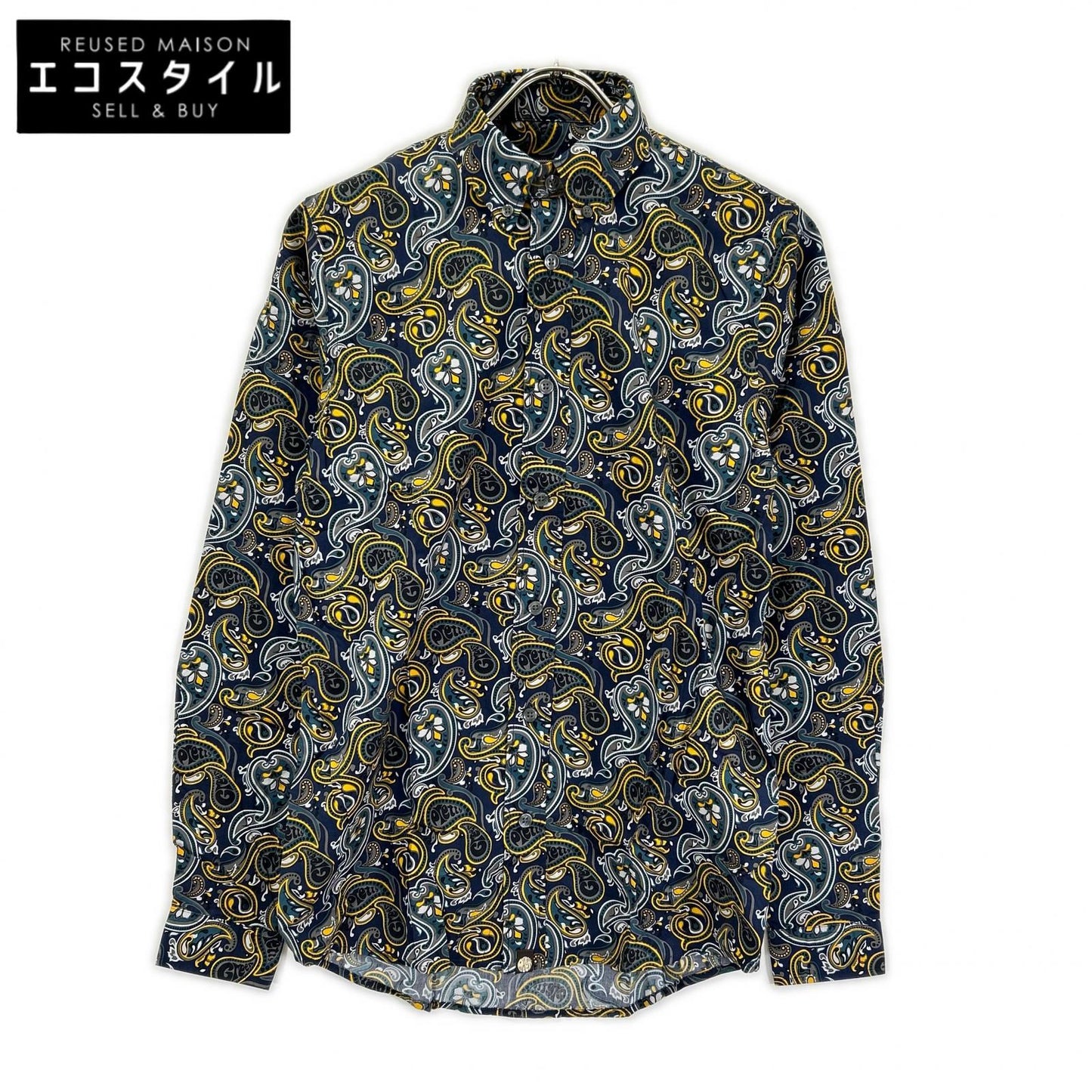 その他ブランド 【Pretty Green】ペイズリー柄 長袖シャツ トップス