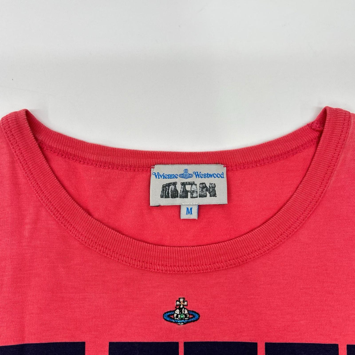 Vivienne Westwood MAN ヴィヴィアンウエストウッドマン 4747-8611 ピンク プリント 半袖 Tシャツ トップス