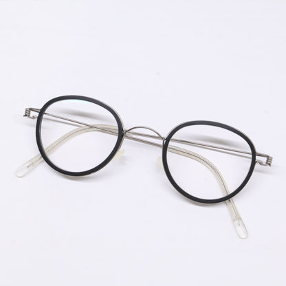 LINDBERG リンドバーグ 【美品】096/DEA1 JACKIE Col.P10 ジャッキー 度入りレンズ ボストンシェイプ アイウェア 眼鏡