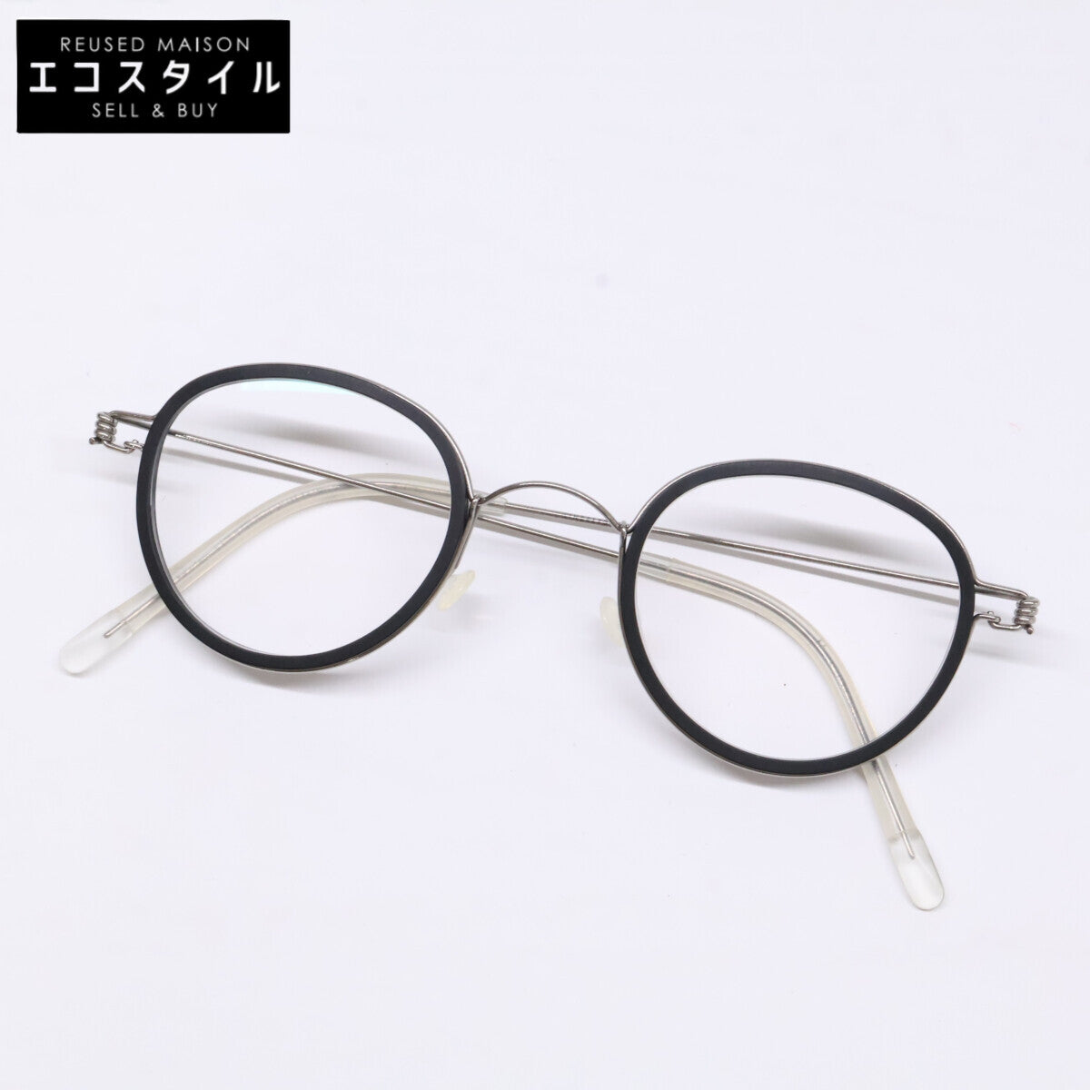 LINDBERG リンドバーグ 【美品】096/DEA1 JACKIE Col.P10 ジャッキー 度入りレンズ ボストンシェイプ アイウェア 眼鏡
