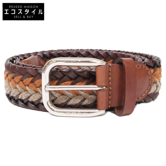 ETRO エトロ 【新品同様】1B668 レザー メッシュ ベルト