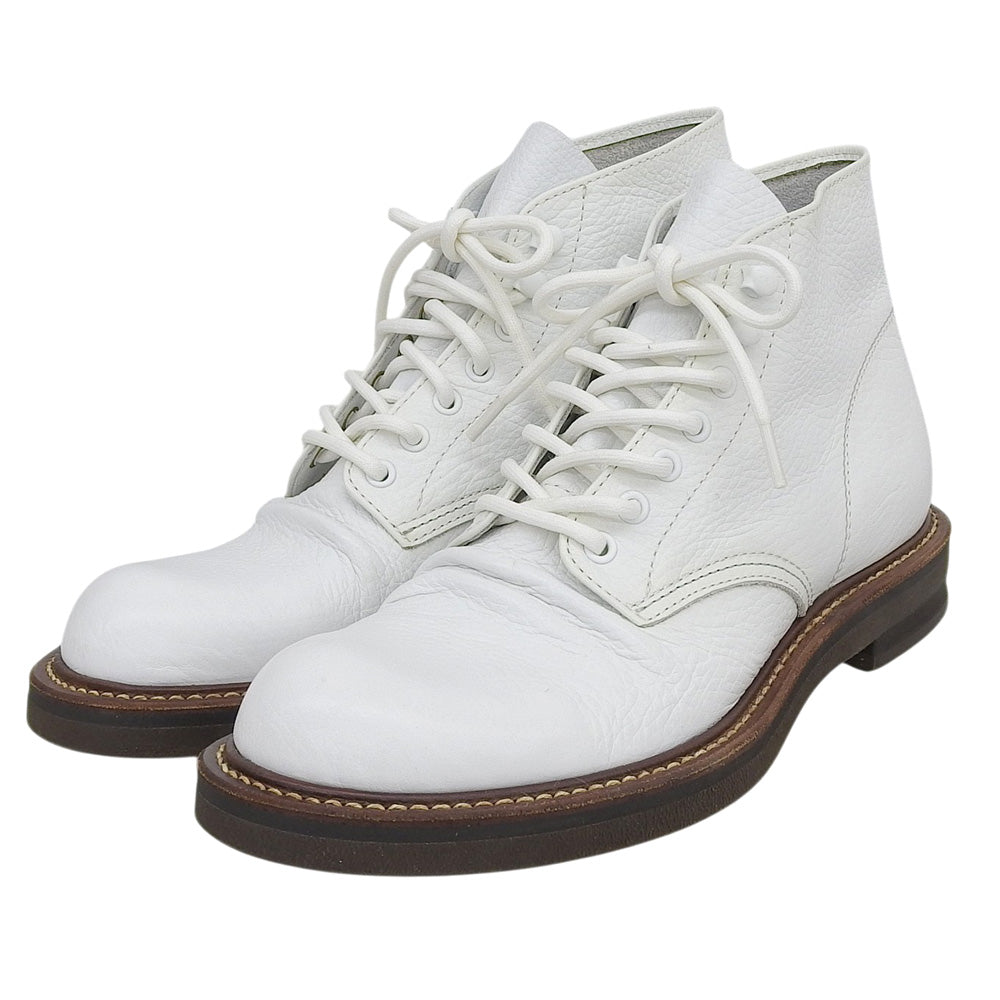 MR.OLIVE ミスターオリーブ 新品同様 WATER PROOF WASHABLE LEATHER ハンティングブーツ シューズ メンズ ホワイト 7 1/2 ME-591 シューズ