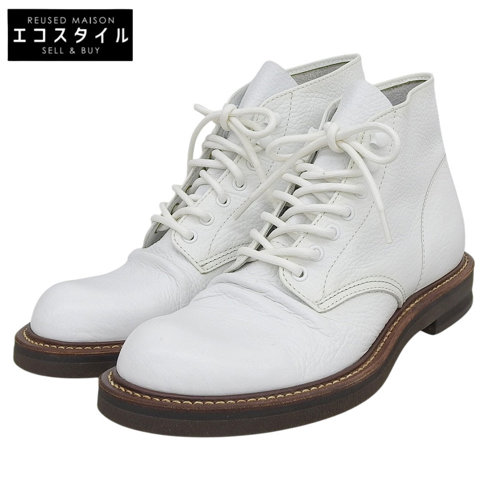 MR.OLIVE ミスターオリーブ 新品同様 WATER PROOF WASHABLE LEATHER ハンティングブーツ シューズ メンズ ホワイト 7 1/2 ME-591 シューズ