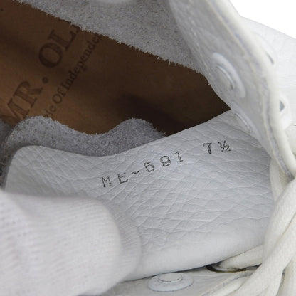 MR.OLIVE ミスターオリーブ 新品同様 WATER PROOF WASHABLE LEATHER ハンティングブーツ シューズ メンズ ホワイト 7 1/2 ME-591 シューズ