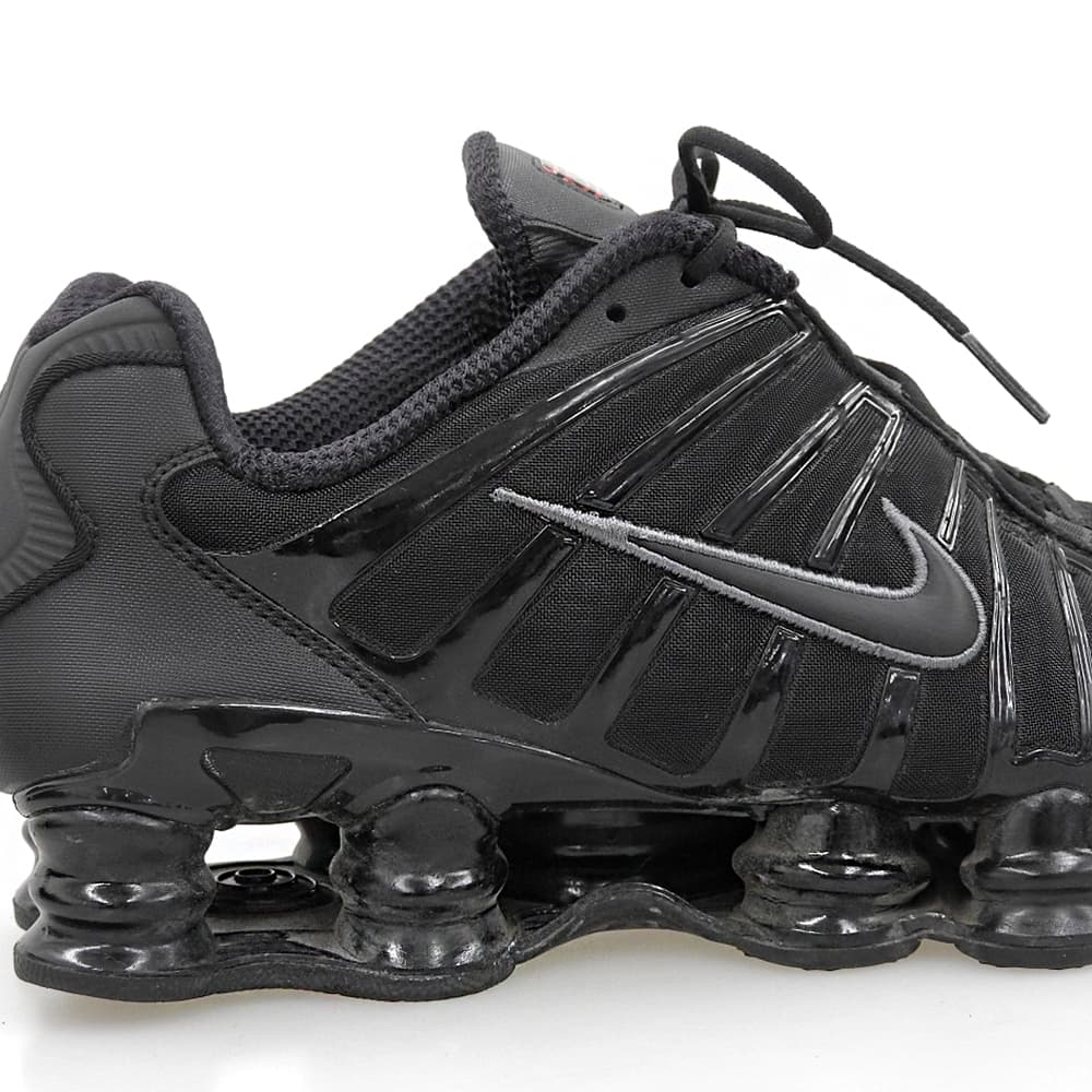 NIKE ナイキ Shox TL Black/Metallic Hematite/Max Orange/Black スニーカー シューズ メンズ ブラック 27.5cm AV3595-002 シューズ