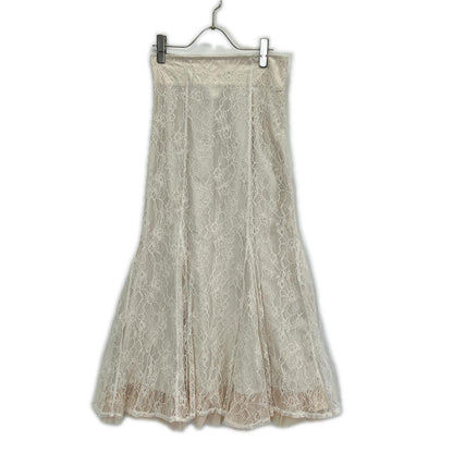 MERCURYDUO MercuryDuo 002520801401-02 Mermaid skirt with hem tulle lace skirt