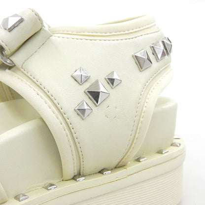 HYSTERIC GLAMOUR ヒステリックグラマー スタッズ フットベッドサンダル シューズ レディース オフホワイト 24.0cm シューズ