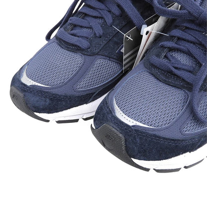 NEW BALANCE ニューバランス 新品同様 MADE IN U.S.A. ローカット スニーカー シューズ レディース ネイビー 23cm M990NV5 シューズ