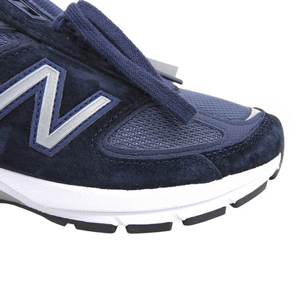 NEW BALANCE ニューバランス 新品同様 MADE IN U.S.A. ローカット スニーカー シューズ レディース ネイビー 23cm M990NV5 シューズ