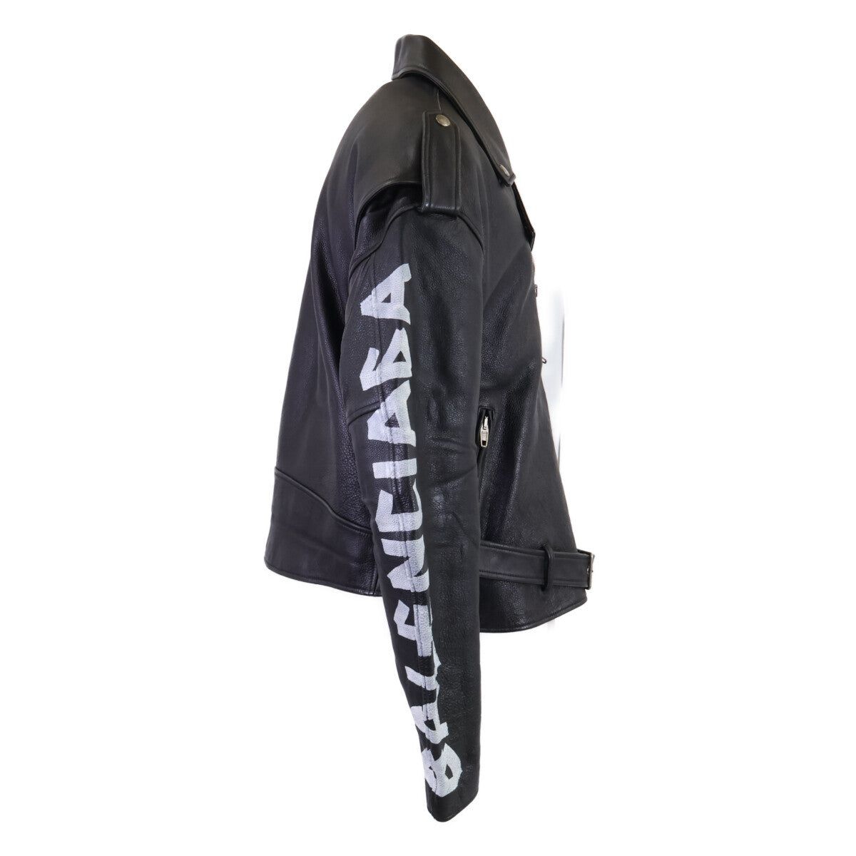 BALENCIAGA Balenciaga [Domestic authentic] 485711 Painted Biker jacket