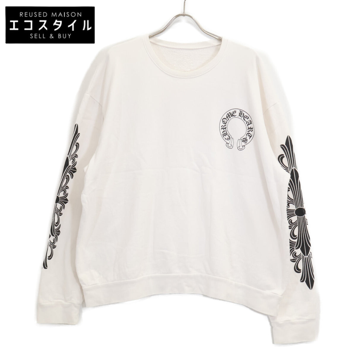 Chrome Hearts [Official domestic] Horseshoe crew-neck sweatshirt