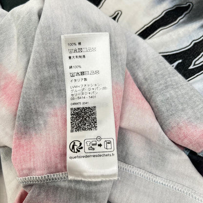 CELINE セリーヌ ブルー×レッド 2X65M87W タイダイ染め ルーズTシャツ トップス