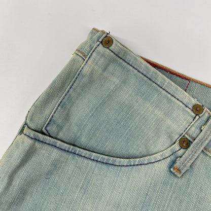 LEVI'S RED リーバイスレッド ブルー 立体デニム ボトムス