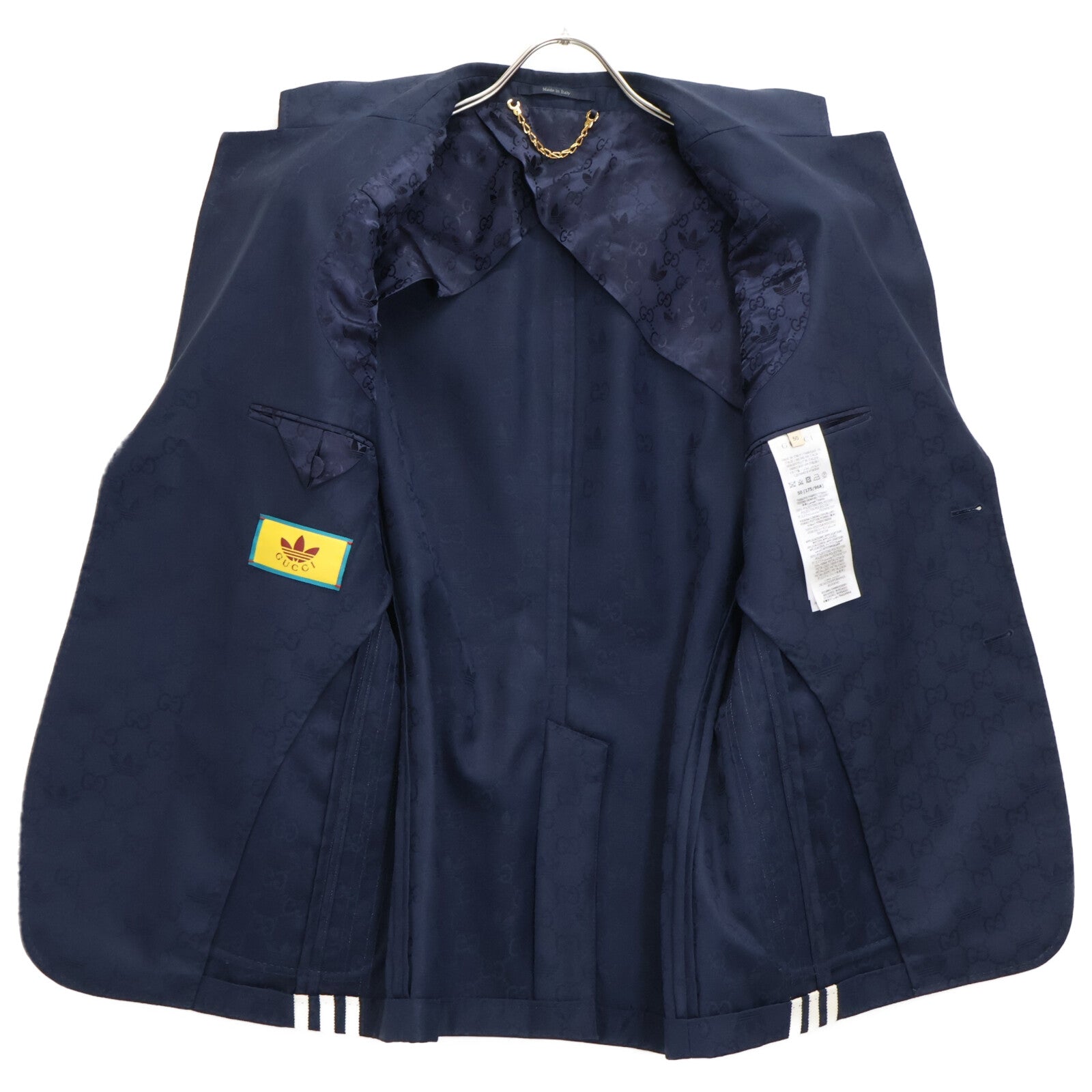 GUCCI グッチ ｘadidas アディダス【国内正規】720968 トレフォイル ジャガード テーラードジャケット ジャケット