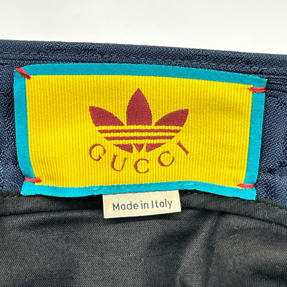 GUCCI グッチ ×アディダス ネイビー 710399 トレフォイルジャガード GGロゴ サイドライン スラックス パンツ ボトムス