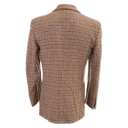 GUCCI x adidas [Excellent condition/Official domestic] 691430 glen-check double-breasted jacket