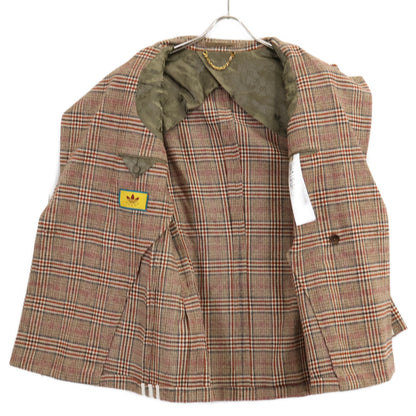 GUCCI グッチ ｘadidas アディダス【美品/国内正規】691430 グレンチェック ダブルブレスト ジャケット ジャケット
