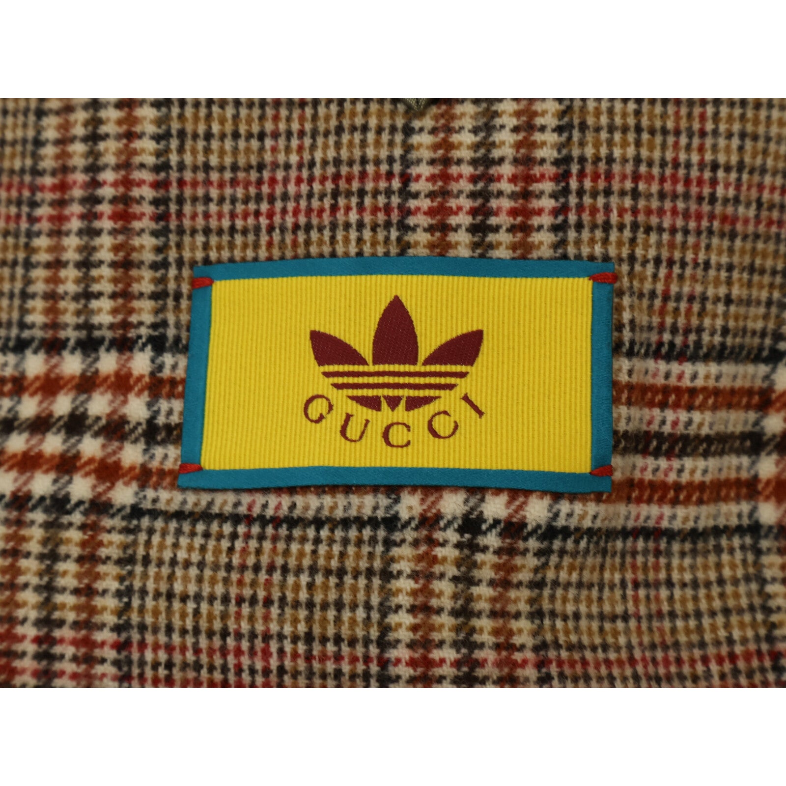 GUCCI x adidas [Excellent condition/Official domestic] 691430 glen-check double-breasted jacket