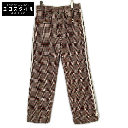 GUCCI グッチ ×アディダス ブラウン 696656 ホースビットウール スラックスパンツ ボトムス