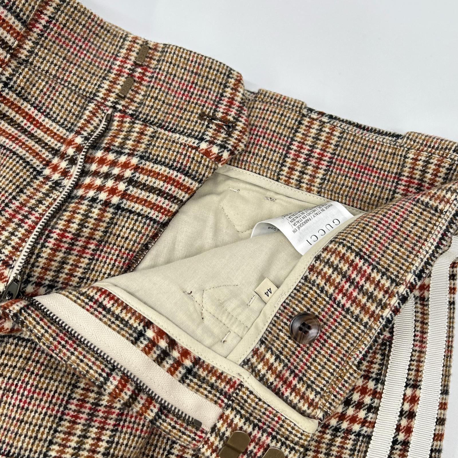 GUCCI グッチ ×アディダス ブラウン 696656 ホースビットウール スラックスパンツ ボトムス