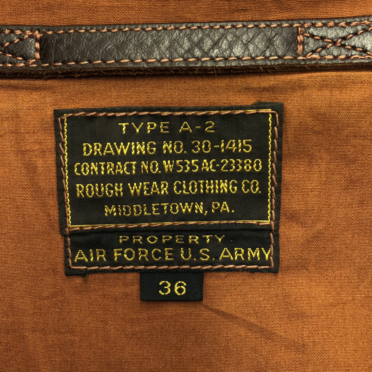 THE REAL MCCOY'S ザリアルマッコイズ ROUGH WEAR CLOTHING 旧リアルマッコイズ 90s A-2 フライトジャケット トップス