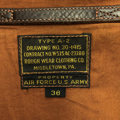 THE REAL MCCOY'S ザリアルマッコイズ ROUGH WEAR CLOTHING 旧リアルマッコイズ 90s A-2 フライトジャケット トップス