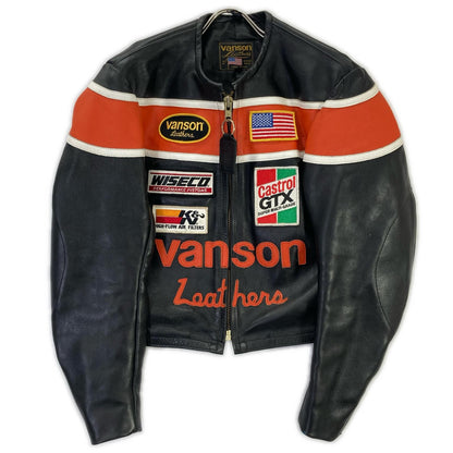 VANSON バンソン パッチ シングルライダースジャケット ジャケット