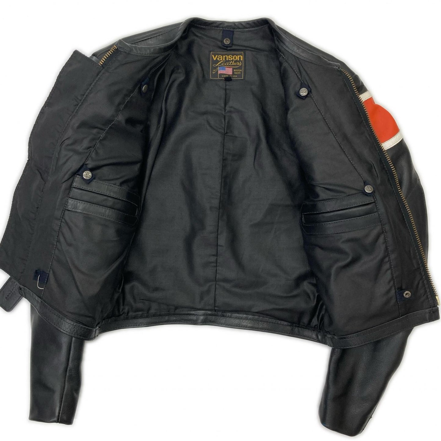 VANSON バンソン パッチ シングルライダースジャケット ジャケット