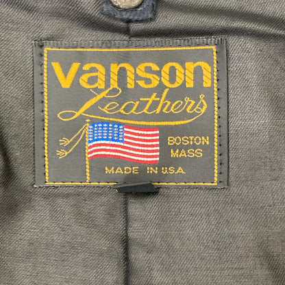 VANSON バンソン パッチ シングルライダースジャケット ジャケット