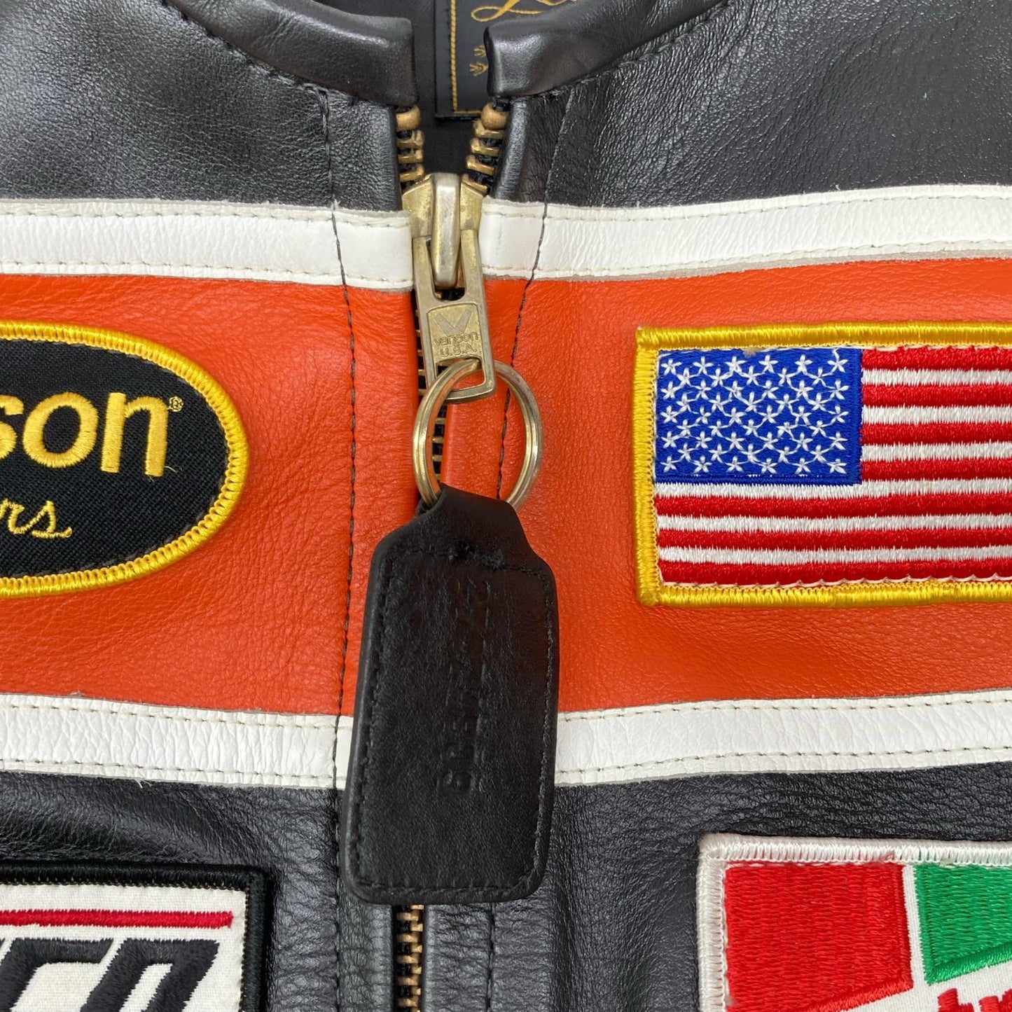 VANSON バンソン パッチ シングルライダースジャケット ジャケット