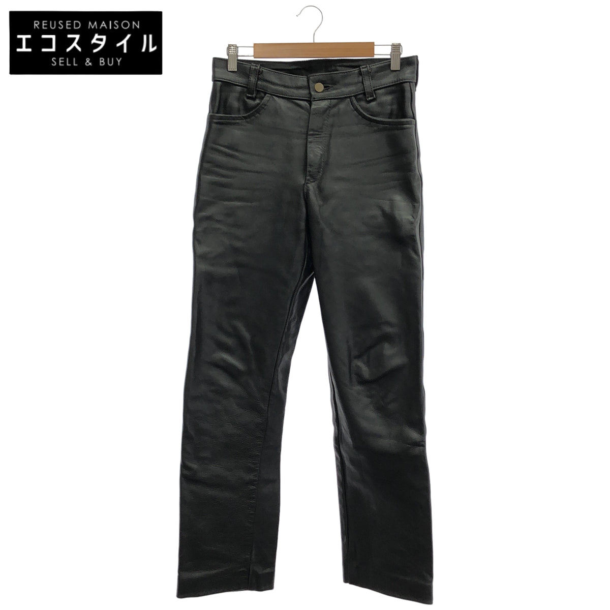 VANSON black leather pants bottoms