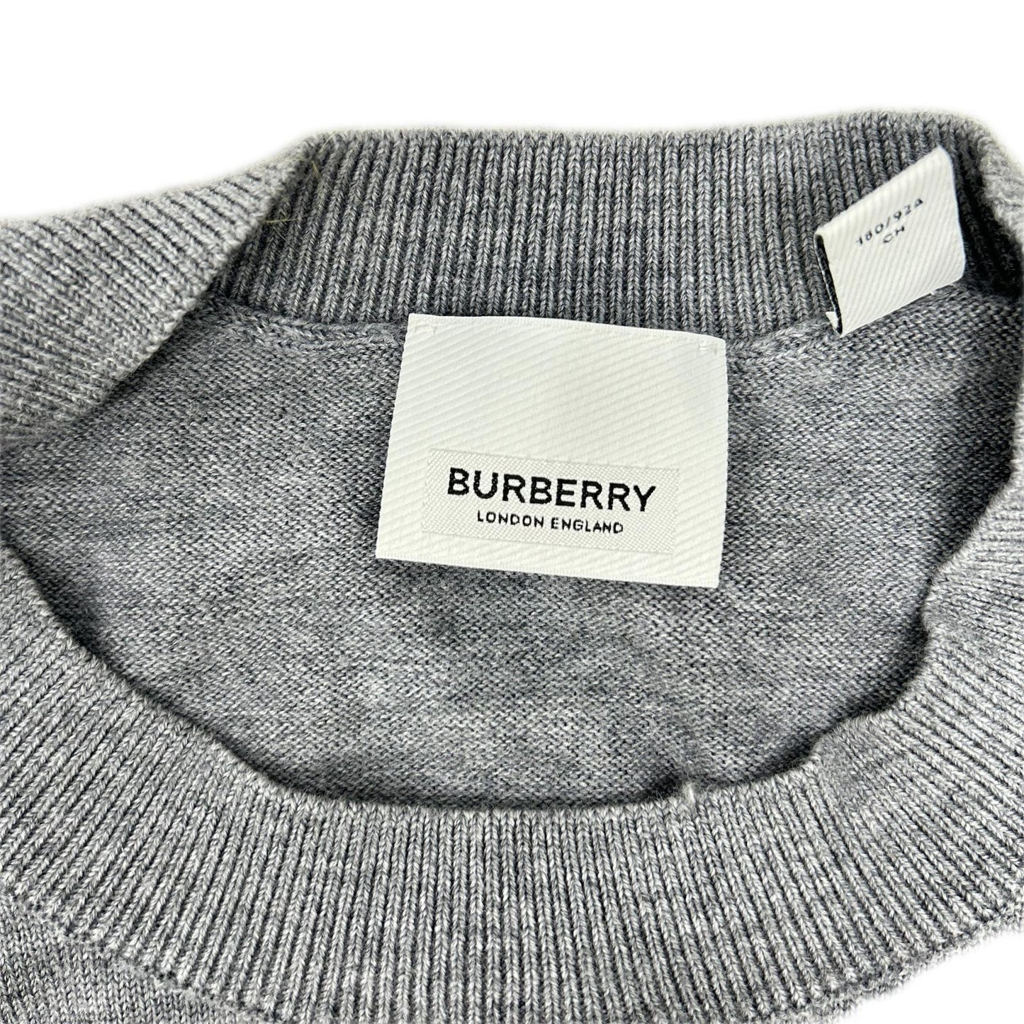 BURBERRY バーバリー 8063634 グレー オークリーフクレスト ニット トップス