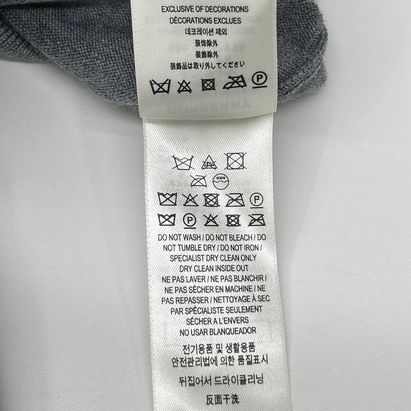 BURBERRY バーバリー 8063634 グレー オークリーフクレスト ニット トップス