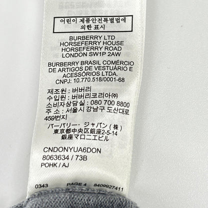 BURBERRY バーバリー 8063634 グレー オークリーフクレスト ニット トップス